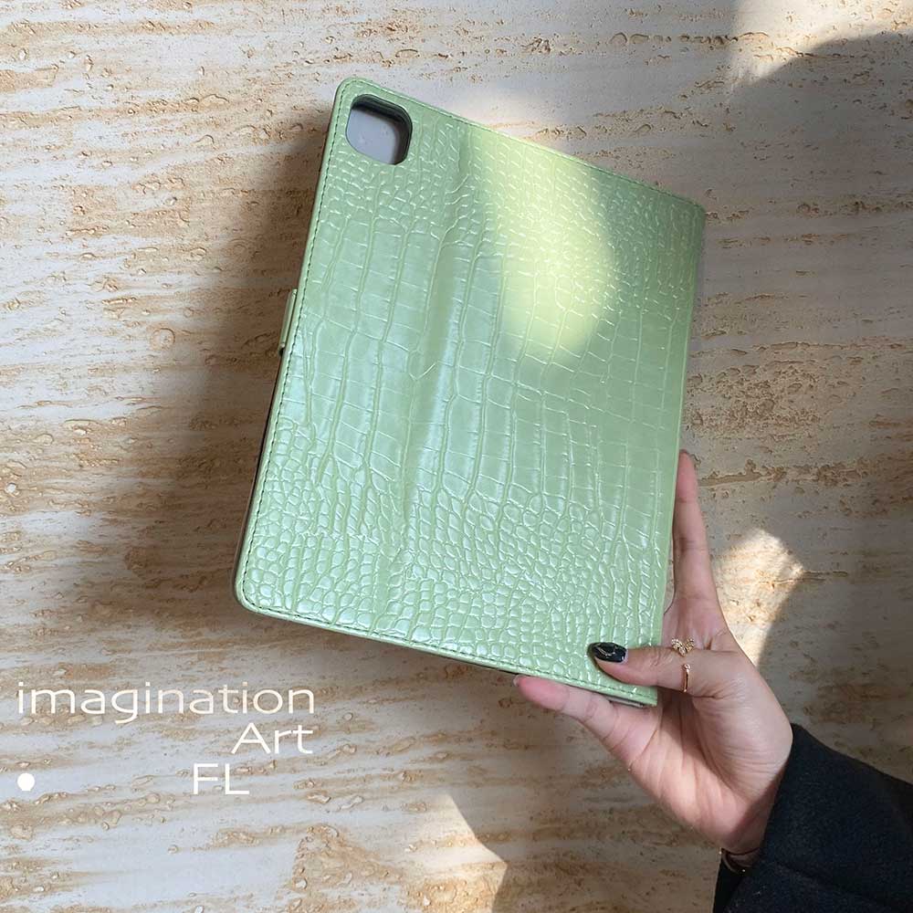 Leather iPad Case - Green - IMCASE