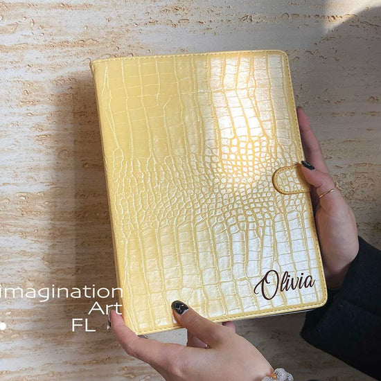 Leather iPad Case - Yellow - IMCASE