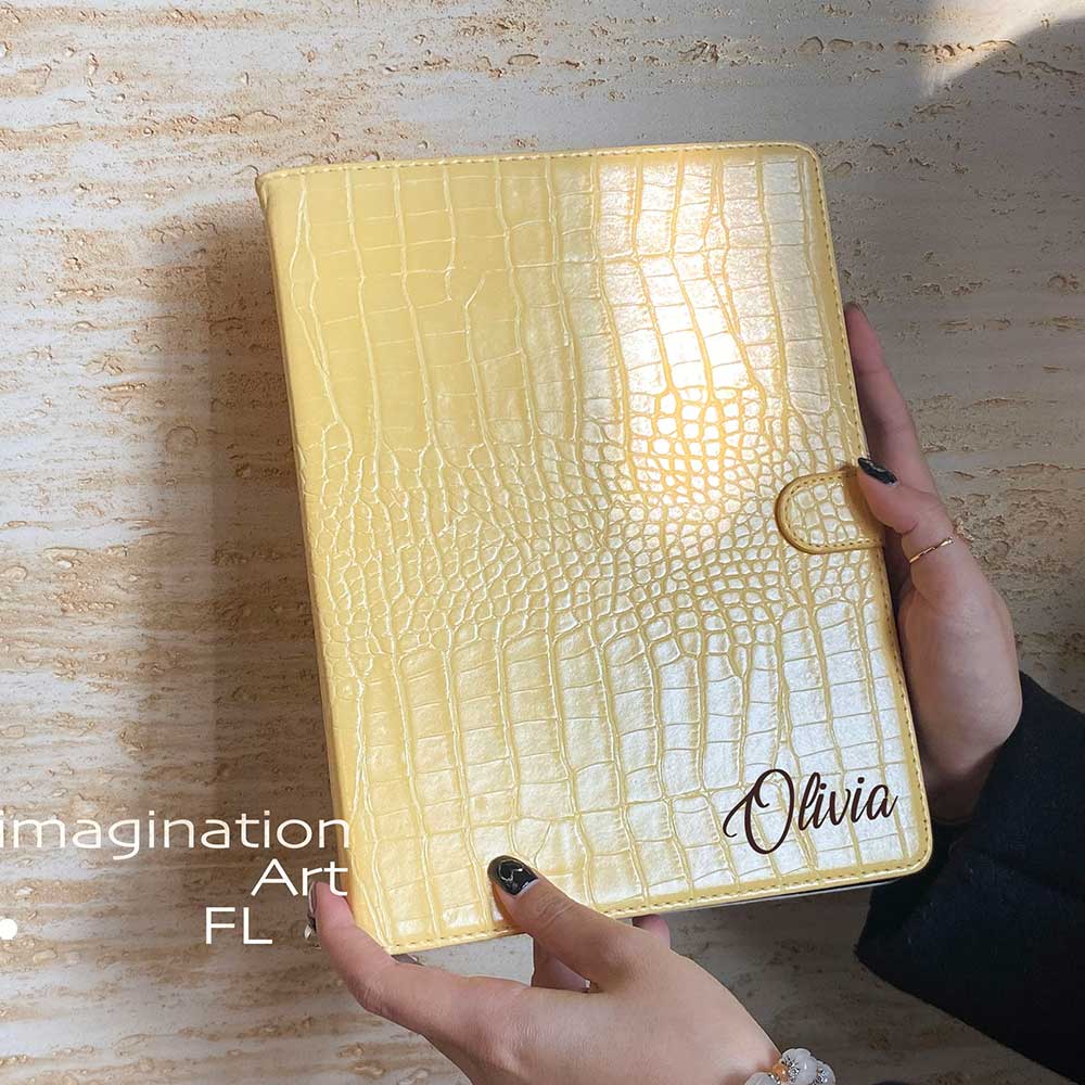 Leather iPad Case - Yellow - IMCASE