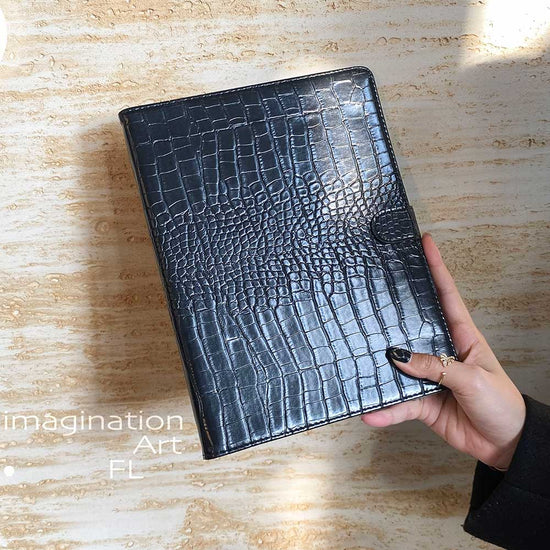 Leather iPad Case - Black - IMCASE