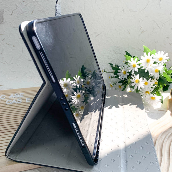Leather iPad Case - Black - IMCASE
