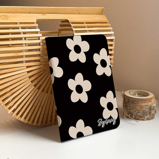 Flora iPad Case - Black and Khaki - IMCASE