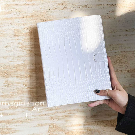 Leather iPad Case - White - IMCASE