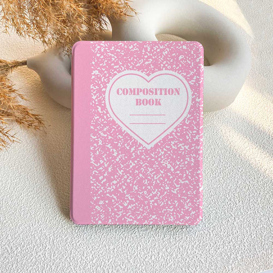 Heart Composition Book | Kindle Case - Pink - IMCASE