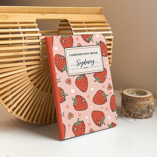 Strawberry Composition Book iPad Case