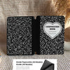 Heart Composition Book | Kindle Case - Black