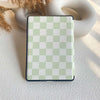 Checkerboard Art | Kindle Case - Light Green
