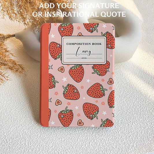 Strawberry Composition Book | Kindle Case