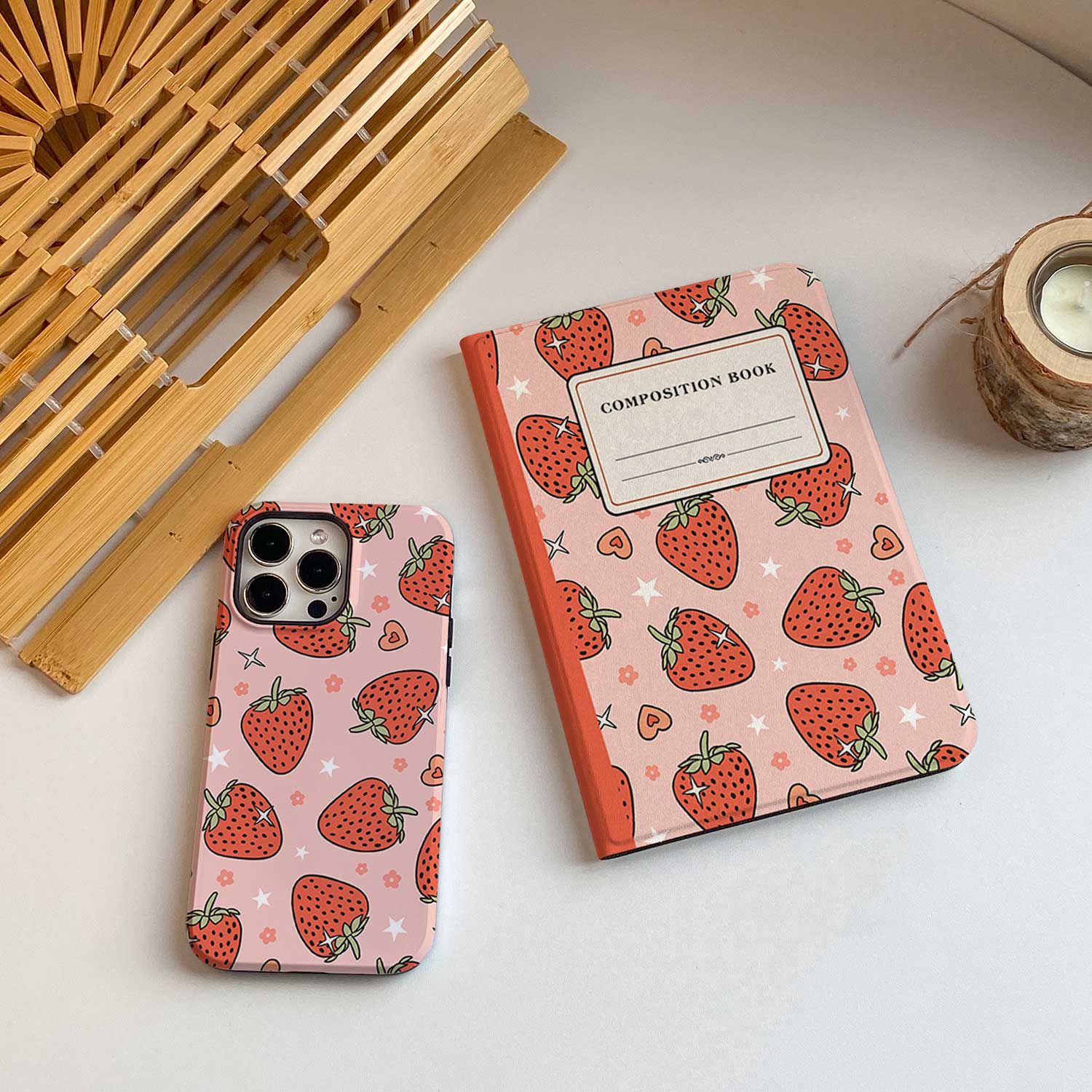 Strawberry Composition Book iPad Case iPad Air 2024 (11 Strawberry Composition Book iPad Case iPad Air 2024 (11