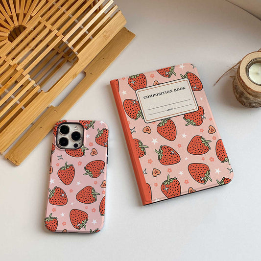 Strawberry Composition Book iPad Case