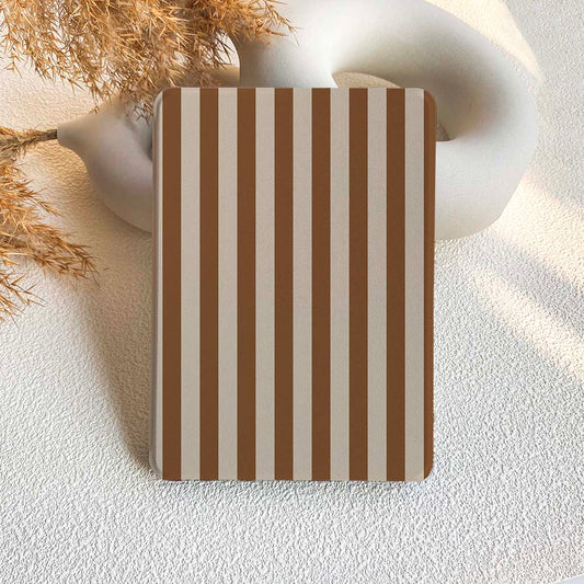 Stripe Pattern | Kindle Case - Brown