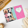 Heart Composition Book | Kindle Case - Neon Pink