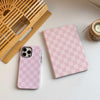 Checkerboard Art iPad Case - Pink