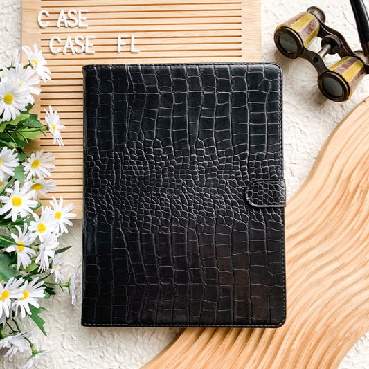 Leather iPad Case - Black - IMCASE