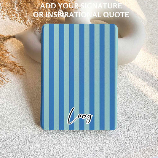 Stripe Pattern | Kindle Case - Blue