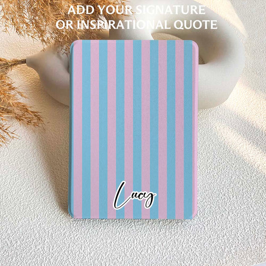 Stripe Pattern | Kindle Case - Light Blue&Pink