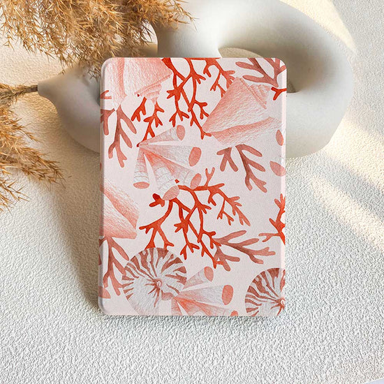 Crimson Coral | Kindle Case - Navy - IMCASE
