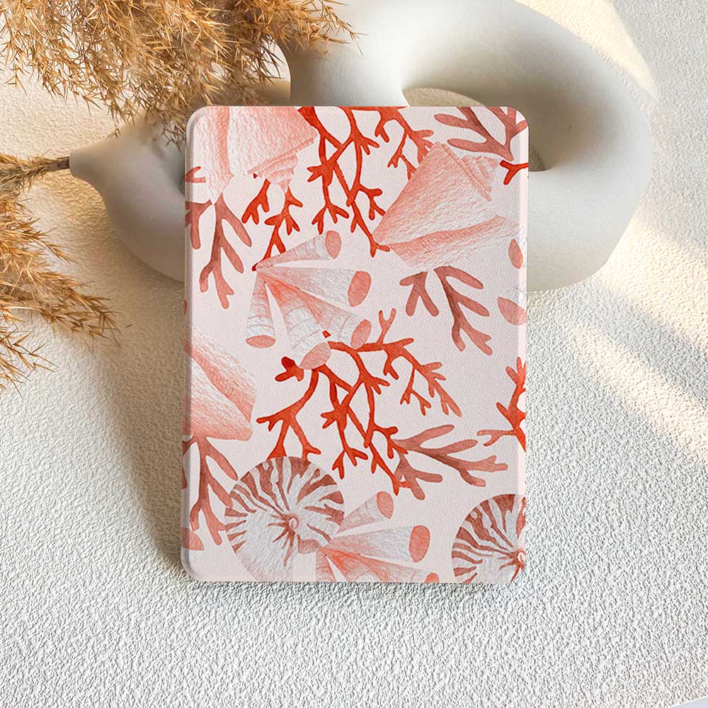 Crimson Coral | Kindle Case - Navy - IMCASE