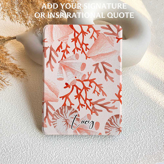 Crimson Coral | Kindle Case - Navy - IMCASE