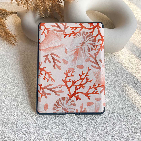 Crimson Coral | Kindle Case - Navy - IMCASE