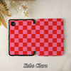 Checkerboard Art | Kindle Case - Pink&Red