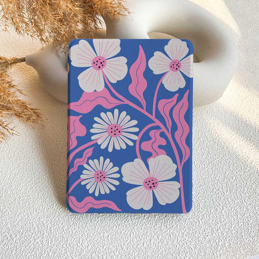 Petal Wave | Kindle Case - Blue