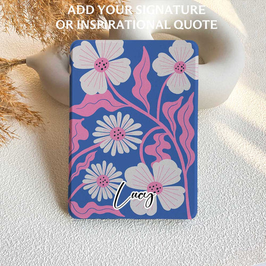 Petal Wave | Kindle Case - Blue