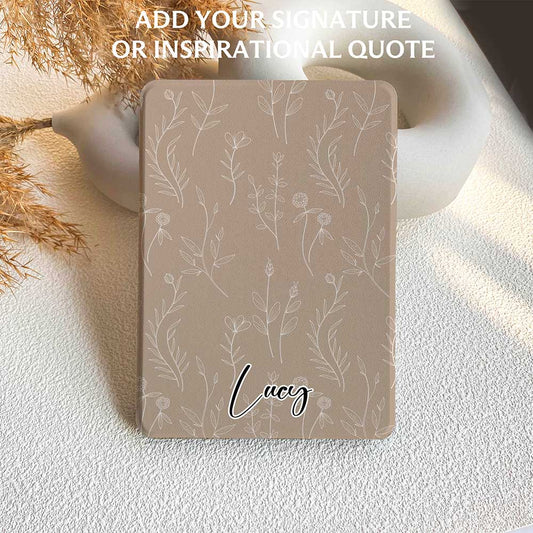 Aesthetics Botanical | Kindle Case - Khaki - IMCASE