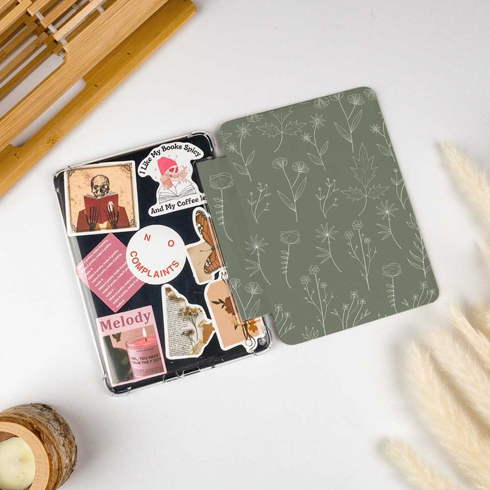 Aesthetics Botanical | Kindle Case - Dark Green - IMCASE