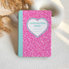 Heart Composition Book | Kindle Case - Neon Pink
