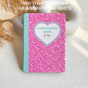 Heart Composition Book | Kindle Case - Neon Pink