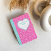 Heart Composition Book | Kindle Case - Neon Pink