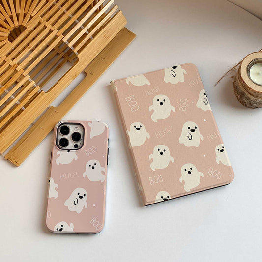 Ghost Boo iPad Case - Apricot