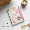 Heart Composition Book iPad Case - Pink