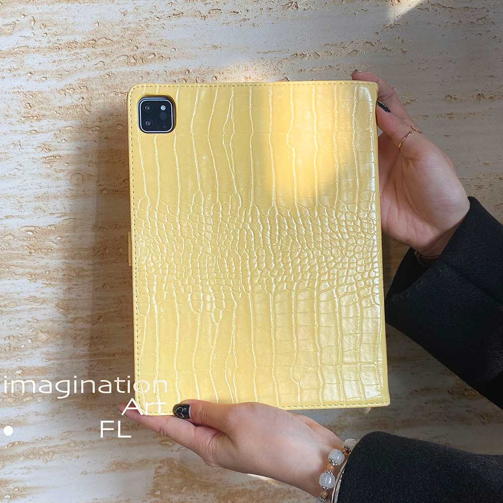 Leather iPad Case - Yellow - IMCASE