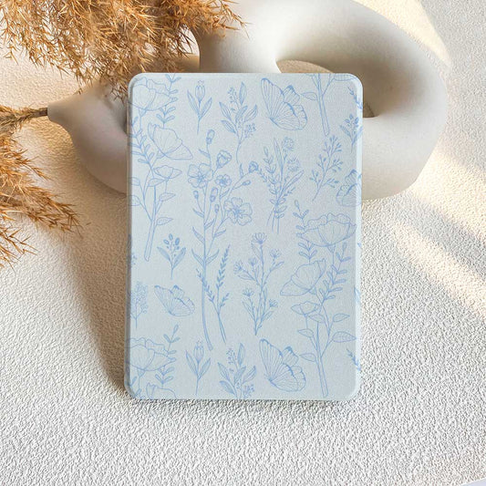 Aesthetics Botanical | Kindle Case - Light Blue - IMCASE