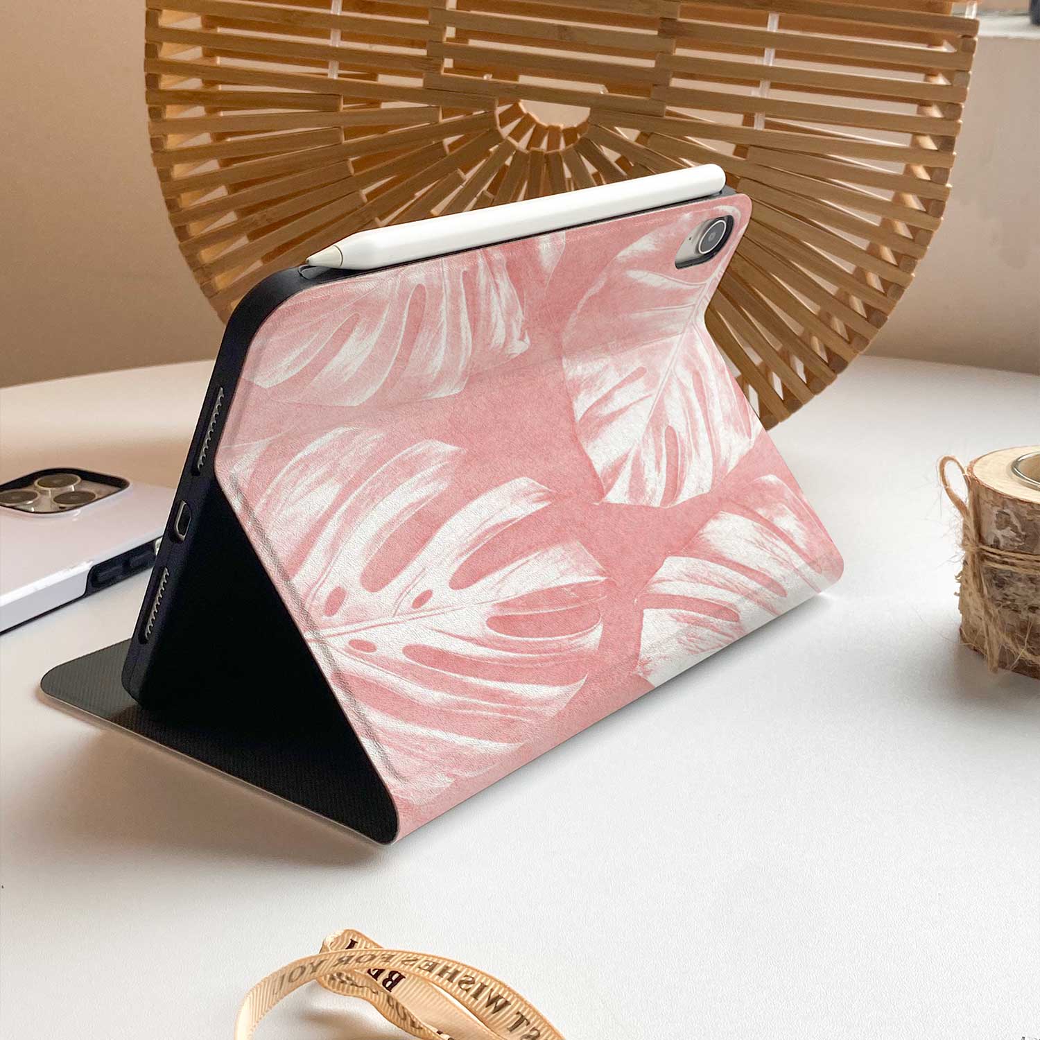 Pink Monstera iPad Case - IMCASE
