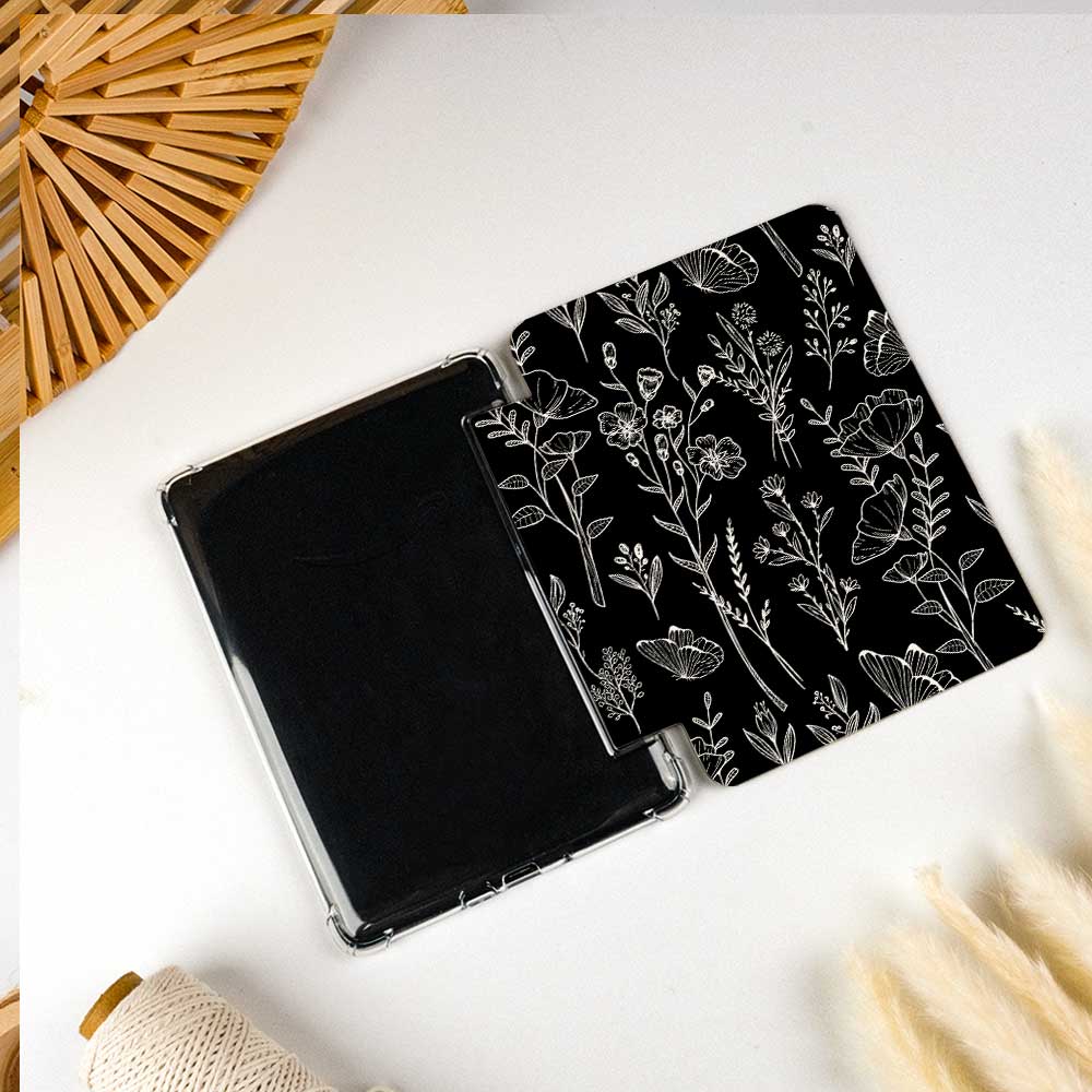 Aesthetics Botanical | Kindle Case - Black - IMCASE