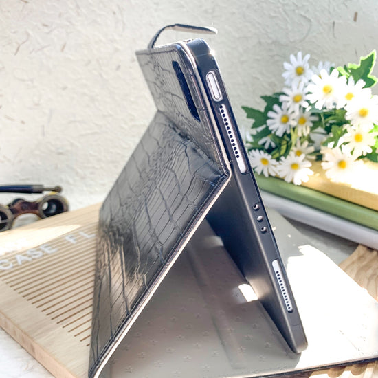 Leather iPad Case - Black - IMCASE