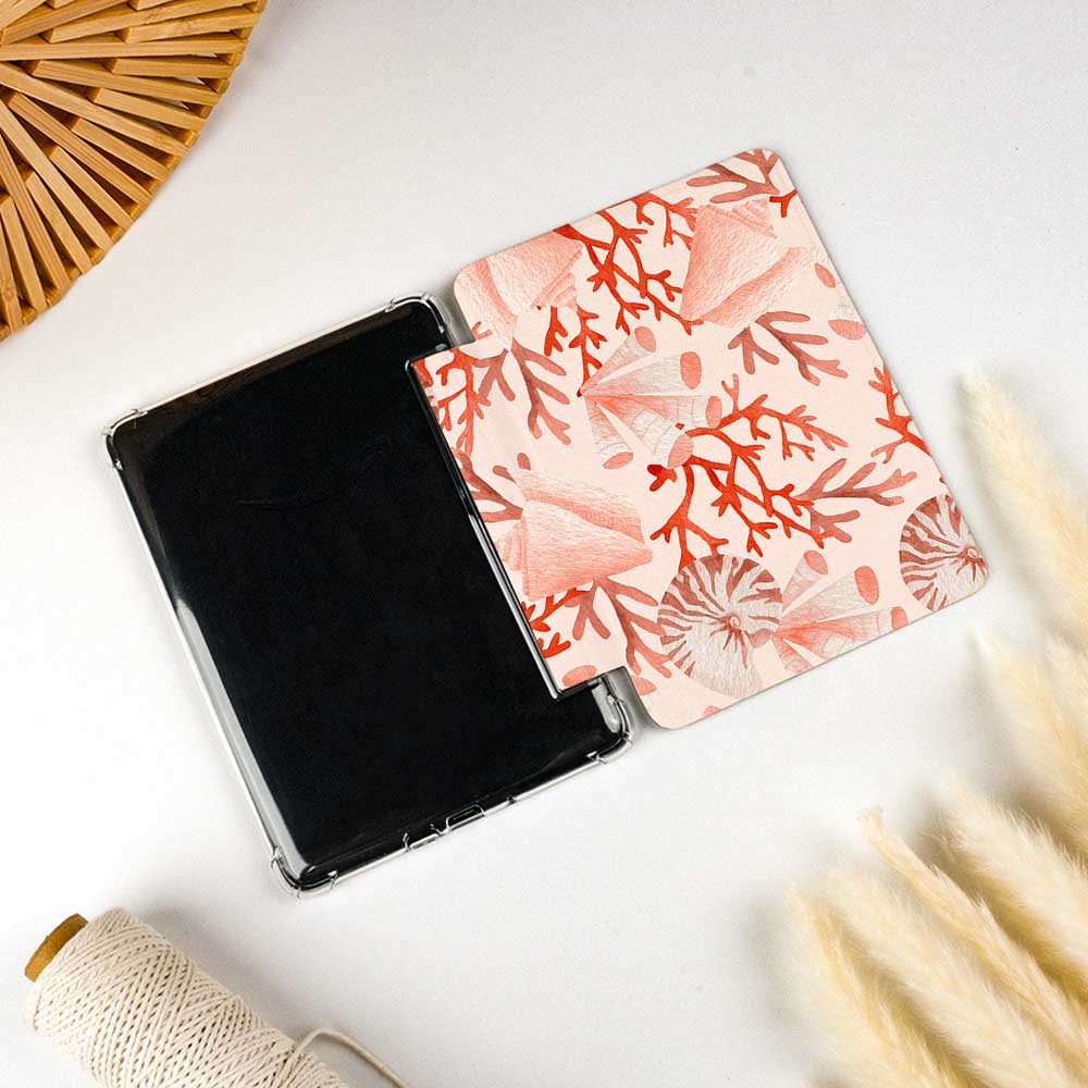 Crimson Coral | Kindle Case - Navy - IMCASE