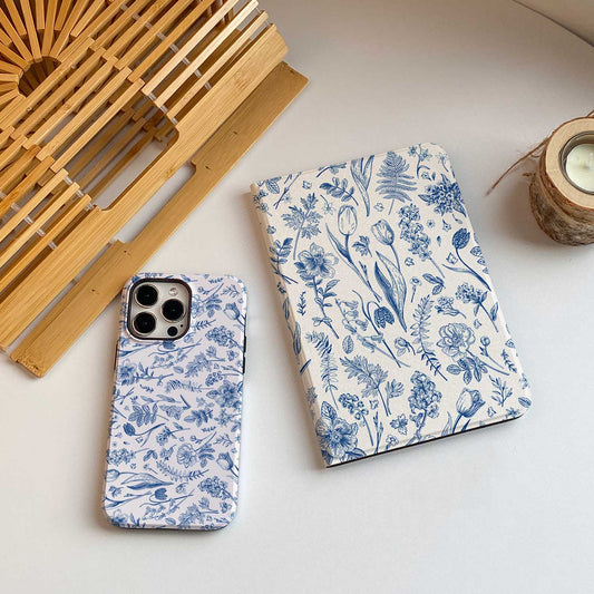 Azure Botanics iPad Case - IMCASE