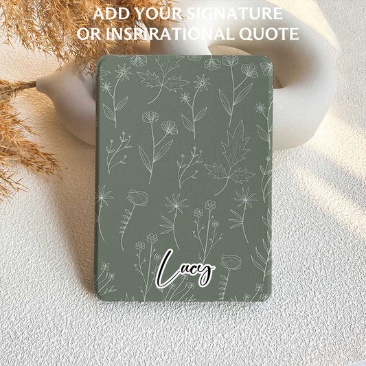Aesthetics Botanical | Kindle Case - Dark Green - IMCASE