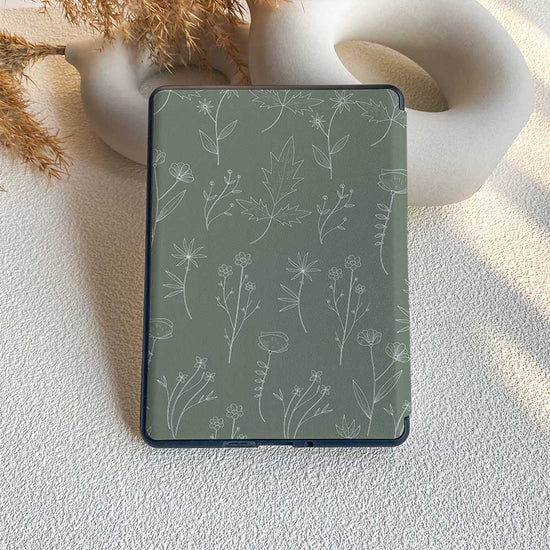 Aesthetics Botanical | Kindle Case - Dark Green - IMCASE