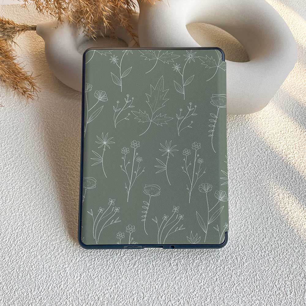 Aesthetics Botanical | Kindle Case - Dark Green - IMCASE
