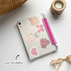Stripe Pattern iPad Case - Barbie Pink