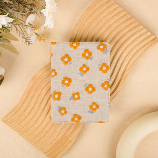Embroidered Yellow Flora Kindle Case