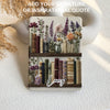 Decorative product with books and flowers on a white background