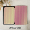 Pink & Green Stripes | Kindle Case