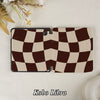 Wavy Check | Kindle Case - Brown & Cream