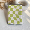 Wavy Check | Kindle Case - Green